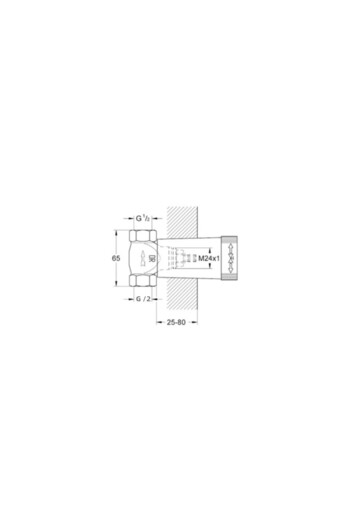 Grohe Built-in Stop Valve Inner Body Sink Faucet 1/229811000
