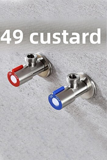 KUSTAR 2-pack Inox Open Close Hot Cold Water Intermediate Tap Bidet Tap Faucet Flex Connection Tap
