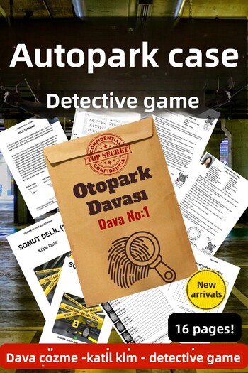 GameBulance Murder Solving Game - Detective Game - Who Is the Killer Game - Crime Solving Game - Parking Lot Case
