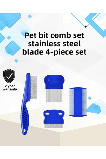 ZERO LAND Hn-Shop Special Lice Comb and Hair Cleaning Set for Long and Short-Haired Animals