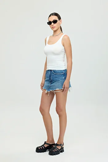 SHEISMONO Αμάνικη μπλούζα Ultra Soft Oval Neck Ecru
