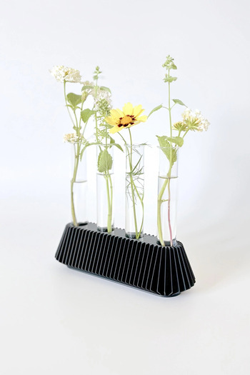 AHWALL Bohemian 4-Piece Flower Pot Vase with Glass Tube