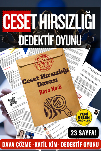 GameBulance Body Theft Case Detective Game - Unsolved Cases - Who is the Murderer Game - Mysterious Murders