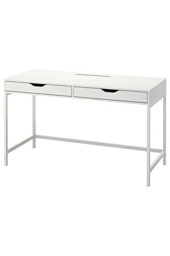 IKEA ALEX Çalışma Masası, 2'li Stoper Çekmeceli, 132x58 cm