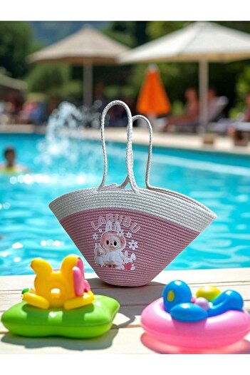 ATELIER Girls' Handbag, Printed Handbag, Arm Bag, Children's Beach Bag