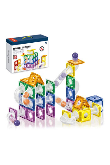 Sunman Magnetic Blocks and Track Ball 84 Pieces