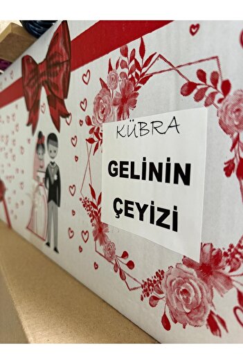 bantkolik Çeyiz Kolisi En Kalın, 60x38x30 cm Büyük Ve Sağlam 10 Adet (İsim yazılabilir)