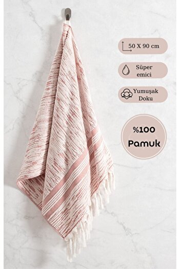 Karna Home Cotton Single Towel Jacquard Carnation Premium Stella 50X90Cm
