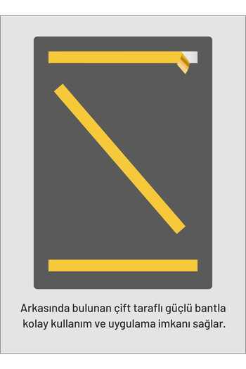 Yönline A4 White Horizontal Easy Replaceable Door and Wall Type Foil Board