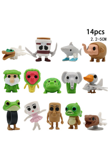 Choice 14pcs set 24Pcs Italian Brainrot Tung Tung Sahur Figures Doll Tralalero Tralala Bombardino Crocodilo