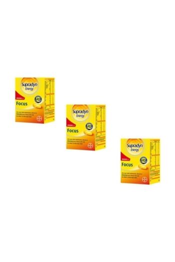 Supradyn Energy Focus 30 Tablet 3 Boxes