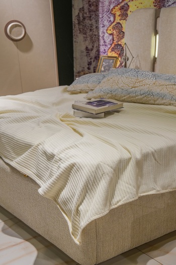 Sofline 100% Cotton Single Summer Knitted Pique, Bedspread, Anti-Sweat Fabric (160X240Cm)