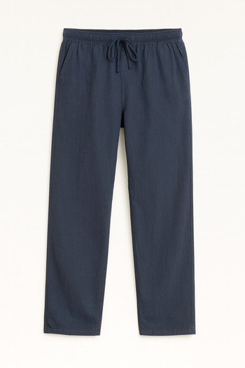 Redline Defy Men's Comfortable Fit Linen Look Trousers Smoked