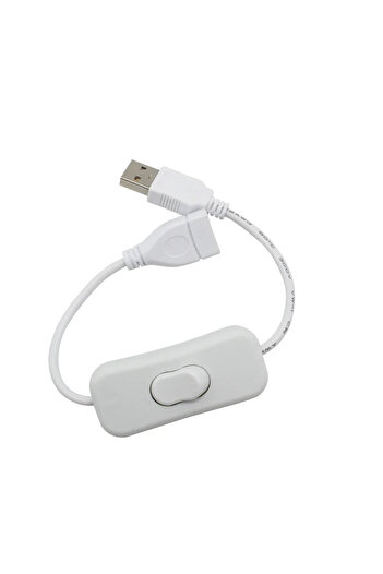 Choice USB white 30CM DC Extended Extension Switch USB Cable With Switch Button Power Cord Long Life Lamp C