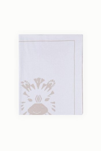 Boumini Baby Knitwear Blanket Double Sided Cream Zebra 80X80 cm