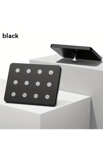 Choice Black 10-inch Overhead Shower Universal Large Shower Head Pressurized Anti-blocking Shower Head Bath