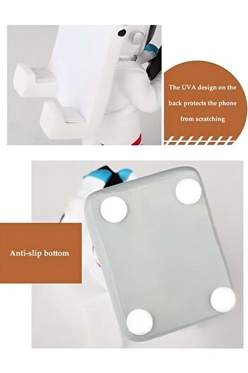 Generic Mobile Phone Holder Creativity Spaceman Cartoon Astronaut Simple Resin Material Phone Holder
