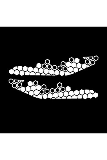 Choice 39x9CM LK-ZHFW-White 1 Pair Combined Honeycomb Motorcycle Stickers DIY Moto Front Fairing Decals Dec