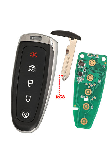 Choice 433mhz fo38 blade jingyuqin Remote Car Key 315/433mhz For Ford Edge Escape Explore Expedition Flex F