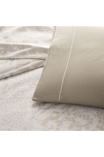 Taç Two-Person Crown Jacquard Idore Set Stone