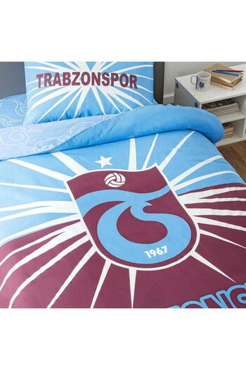 Taç Licensed Trabzonspor Light Glow Single Cotton Duvet Cover Set