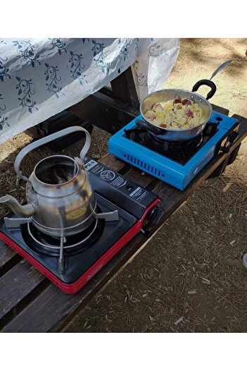 CAMPMASTER Portatif Çantalı KAMP ocagı normal tüp ve cakmak gazı ıle calısmaktadır