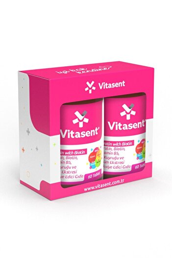 VİTASENT Keratin & Biotin Dual Pack – Supplement to Support Hair, Nail, and Skin Health