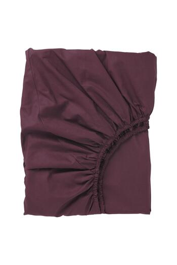 IKEA Double Elastic Sheet Cherry Rotten-Burgundy Color MeridianDukkan 140x200 Cm Cotton