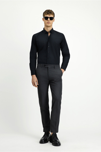 Kiğılı Μακρυμάνικο Slim Fit Slim Fit Βαμβακερό πουκάμισο χωρίς σίδερο