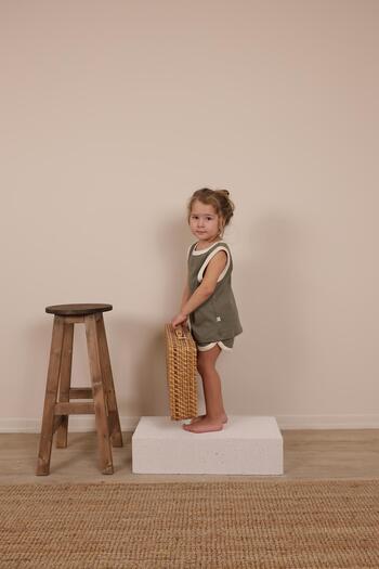 OhlalaKoala Khaki Unisex Athlete Shorts Set