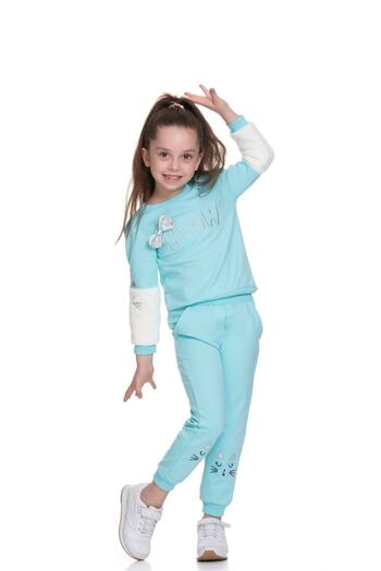 Cicitime Meow Embroidered Girl's Set
