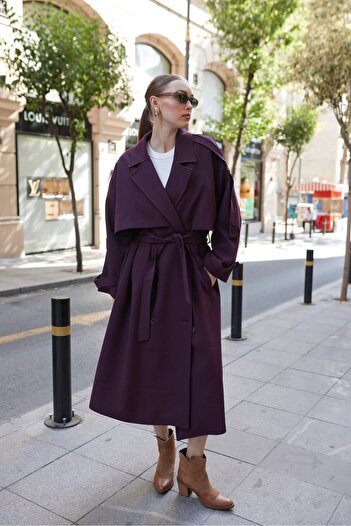 My Blog Pflaume Polyviscon Trench - 9476