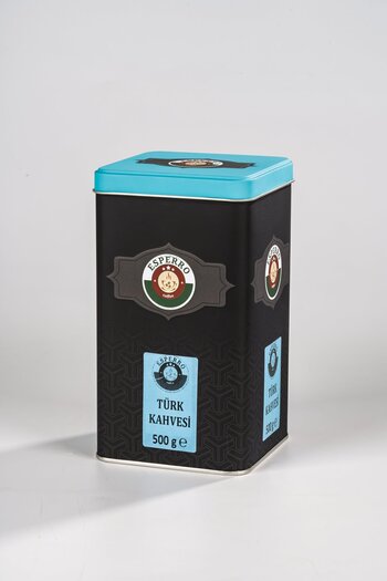 Esperro Orta Kavrulmuş Türk Kahvesi %100 Arabica, Taze Çekilmiş, Teneke Kutu 500 gr