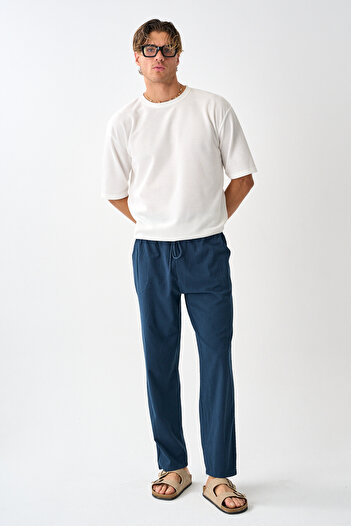 Shooter Sportswear Men's Comfortable Fit Linen Drape Pants