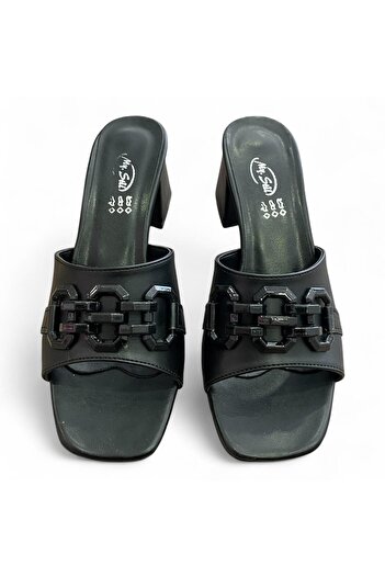 Aldina Nucci Thick Heeled Women's Slippers # 1059
