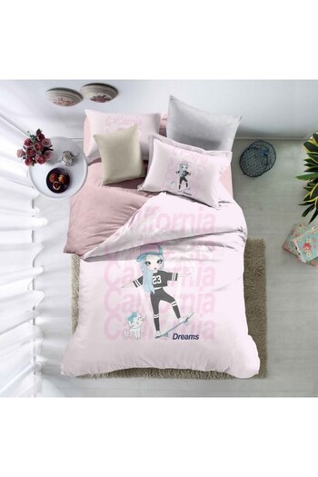 Favourite Vivert Pink Multicolor Print Baby Comforter Set Single, Double 4 Piece Set