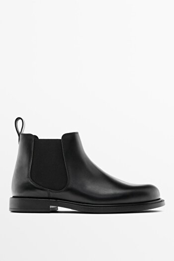 Massimo Dutti Elastik bantlı napa bot