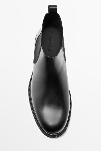 Massimo Dutti Elastik bantlı napa bot