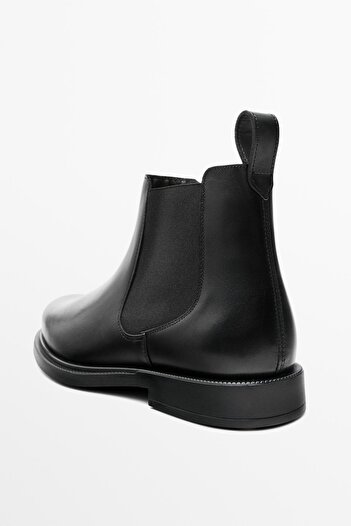 Massimo Dutti Elastik bantlı napa bot