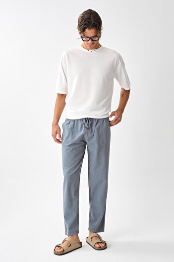 Shooter Sportswear Men's Comfortable Fit Linen Drape Pants