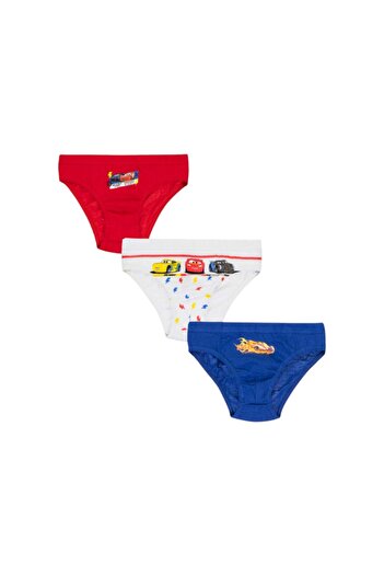 CARS Set of 3 boys' briefs, 100% cotton, multicolor, Cars, Disney