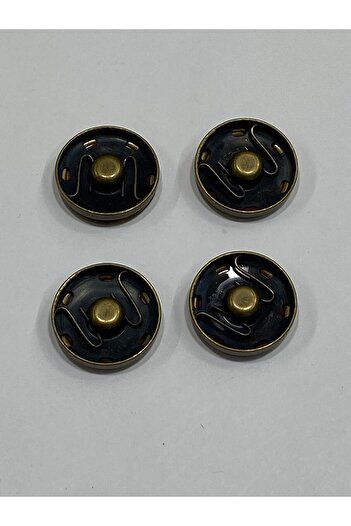 karantuhafiye Metal Snap Fasteners / Coat Cardigan Snap Fasteners Large Size Snap Fasteners / Set of 4 / 2.5 cm / Oxide
