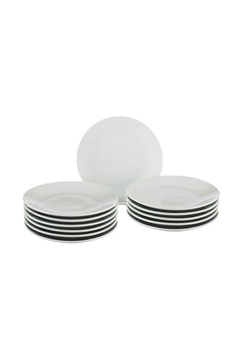 Dania Porcelain Plate Set, 12 Pieces, Multi-purpose for Serving, 15 cm
