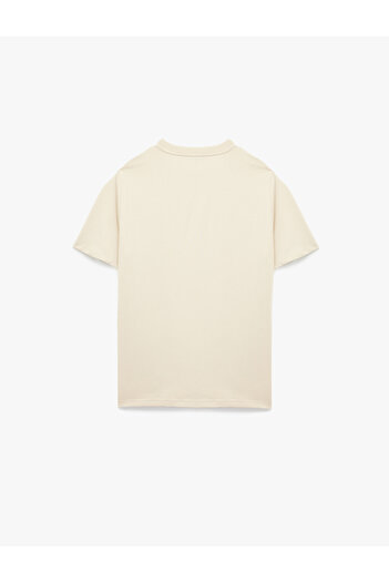 Koton Short Sleeve Crew Neck Printed Oversize Sports T-Shirt