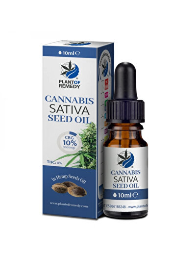 OEM Oil 10% Cbg (Cannabigerol) Plant of Remedy in Hemp Seed Oil, 100% 200 drops,