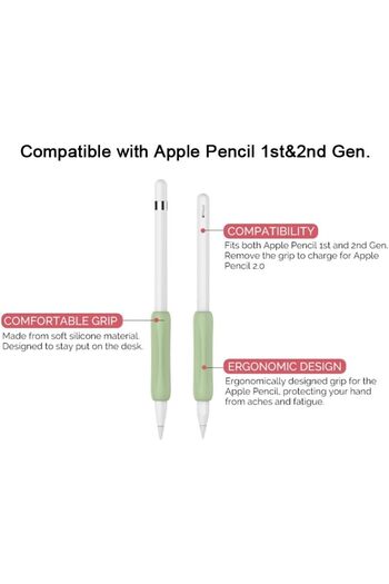 O Ozone Apple Pencil 2nd Generation Silicone Grip Holder | Black & Dark Blue