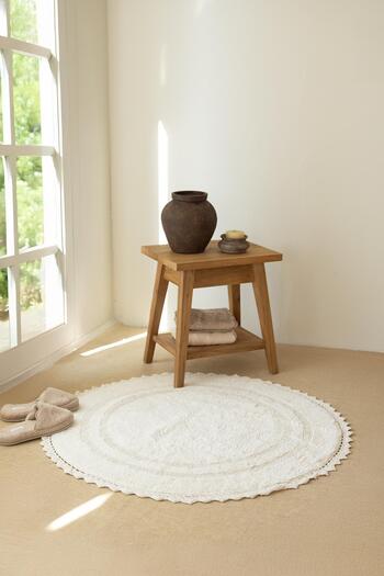 İrya Olea Bath Mat 100X100 Ecru