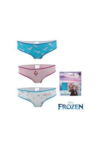 Frozen Set 3 chiloti pentru fetite, 100% bumbac, multicolor, Frozen, Disney