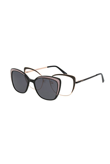 Solano Women's CL10147A Eyeglass Frames, Metal, Black, 54 mm