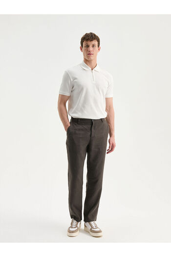 LC Waikiki Sparkling Selections from Shining Store |   Standard Fit Linen Men's Trousers